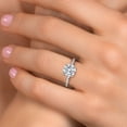 thumbnail image 3 of Gem Stone King 2.20 Cttw 10K White Gold IGI Certified Lab Grown Diamond Engagement Ring for Women | Center Diamond Round 2 Ct | D-E Color | VS1-VS2 Clarity | Size 7, 3 of 6
