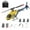 Blue & Yellow, variant on RC Helicopter for Adults, A60 6CH Remote Control Helicopter , 1:42 RC Aircraft with Barometric Altitude Hold, 6G Stabilization, 2.4GHz, Mini RC Heli for Beginners