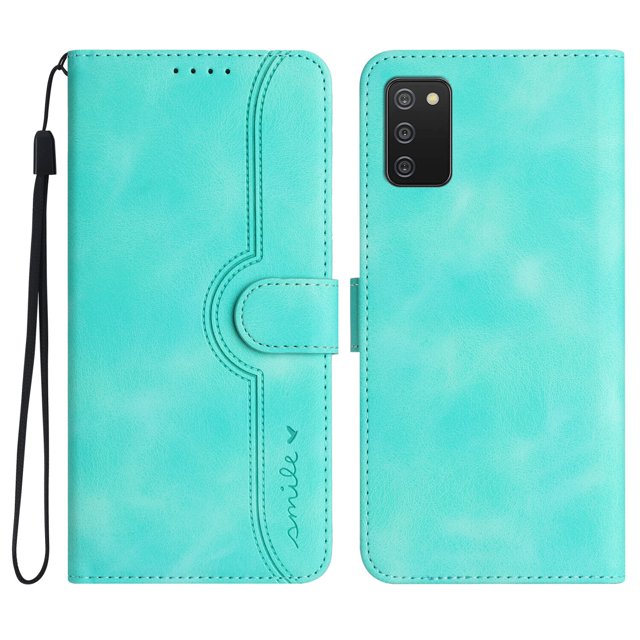 Compatible with Samsung Galaxy A02S Case Premium PU Leather Wallet with Built-in Magnet Cover