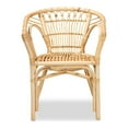 thumbnail image 2 of Baxton Studio Kaka Modern Bohemian Natural Brown Rattan Dining Chair, 2 of 7