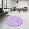 thumbnail image 3 of Ahgly Company Indoor Rectangle Patterned Heliotrope Purple Area Rugs, 2' x 5', 3 of 6