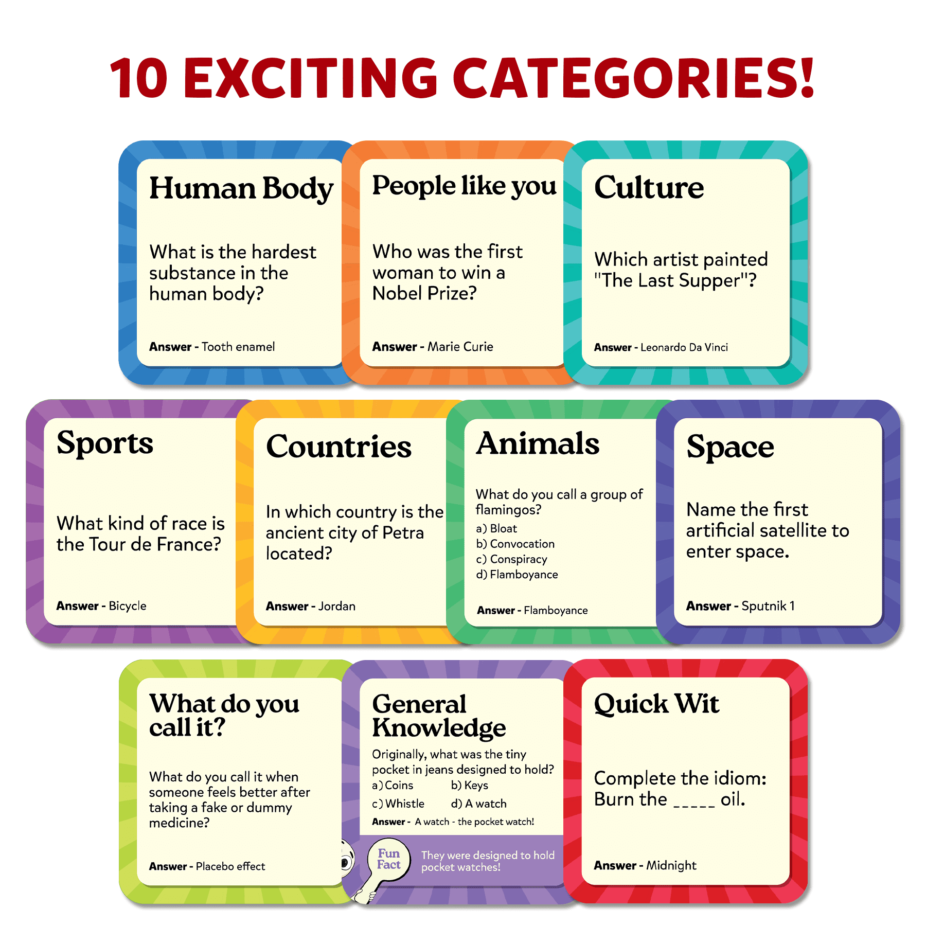 Skillmatics Card Game - DIBS, Fast-Paced Trivia Game, Fun & Educational Game for Family, Friends, and Parties, Quick Thinking, 10 Categories, Gifts for Kids, Teens, and Adults Ages 8, 9, 10 & Up