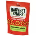 thumbnail image 5 of Harvest Snaps Crunchy Loops Sour Cream & Onion Baked Red Lentil Snacks - 2.5oz, 5 of 5