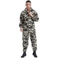 thumbnail image 3 of YONGHS Mens Dustproof Coveralls Long Sleeve Workwear Suit Mechanic Work Hooded Jumpsuit with Pockets Camouflage 3XL/185, 3 of 6