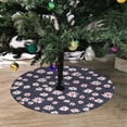 thumbnail image 2 of FMSHPON Tiny Daisy Pattern Xmas Christmas Tree Skirt Stand Mat for Holiday Party Decoration Indoor Outdoor 36 inches, 2 of 3