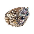 thumbnail image 2 of Cuff Bangle Bracelet Antique Owl Bird Face Crystal Rhinestone For Womens Costume, 2 of 6