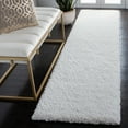 thumbnail image 3 of SAFAVIEH California Plush Solid Shag Runner Rug, White, 2'3" x 15' - Modern Design, White, Non-Shedding & Easy Cleaning, Ultra Plush Thick Pile, Ideal for Living Room, Bedroom, Entryway, 3 of 14