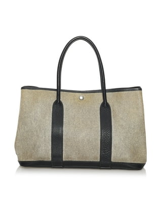 Hermes Garden Party Bag Togo Leather In Coffee