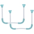 thumbnail image 1 of Shisuyan Support de Pied de Table Tube en Acier Enduit de Poudre 2 Pcs 11.91x10.41x1.18 Po, 1 of 8