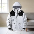 thumbnail image 4 of Ke1Clo Women's Interchange Hooded Jacket Solid Color Fashion Casual Layer Long Sleeve Pocket Lightweight Versatile Outdoor Daily Top, 4 of 5