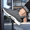 thumbnail image 3 of RURAN Men Elevator Sneakers Invisible Height Increasing 2.4 Inches Taller Elevator Sports Women Mesh Breathable Outdoor Casual Lace up Fashion Shoes, 3 of 6