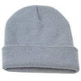 thumbnail image 2 of Chic Girl Winter Fall Solid Color Cuffed Woolen Yarn Knitted Warm Hat Cap Beanie, 2 of 7