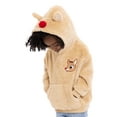 thumbnail image 4 of Rudolph the Red-Nosed Reindeer Toddler Girls Plush Cosplay Hoodie, Sizes 12M-5T, 4 of 6