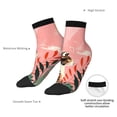 thumbnail image 6 of Naloa Colorful Cat With Flowers Ankle Socks for Women Non Slip Socks No Show Socks Classic Low Cut Casual Socks Casual Socks, 6 of 7