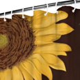thumbnail image 3 of Brown Green Bud Sunflower Pattern Shower Curtain 72"x84" ,Bathroom Decorative Shower Curtains Set with 12 Hooks,Modern Waterproof Washable Shower Curtain, 3 of 6