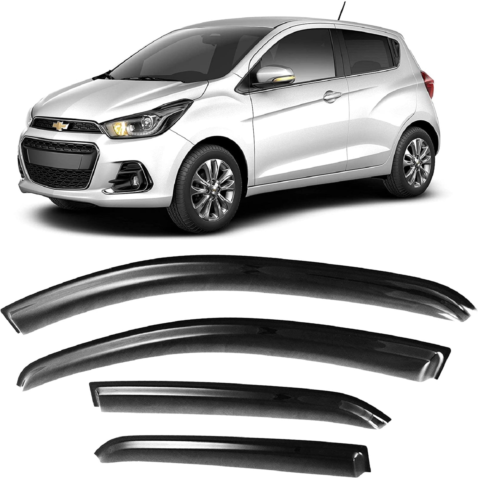 JSP Window Vent Visor For Chevrolet Spark 20162022 Rain Guard