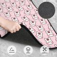 thumbnail image 3 of Fuzoiu Cute Rabbit Print Carpet Floor Mats for Car,Car Foot Mat Set,Universal Fit 4 Piece Mat Pad Set,Fits Most Cars Trucks Vans Sedans SUV Auto Carpet Mat Se, 3 of 7