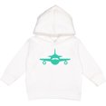 thumbnail image 2 of Inktastic Cute Teal Airplane Toddler Hoodie, 2 of 4