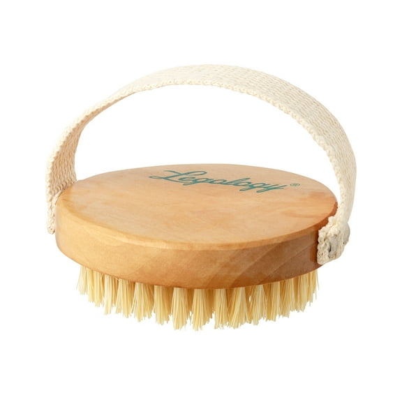 Legology Natural Exfoliating Dry Body Brush for Skin Detox & Cellulite - Lymph-Lite Body Brush