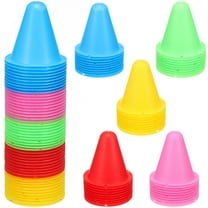 MERRYHAPY 50 Pcs Sport Training Cones for Soccer Practice, Agility Drills, Football, Kids & Adults, Assorted Colors