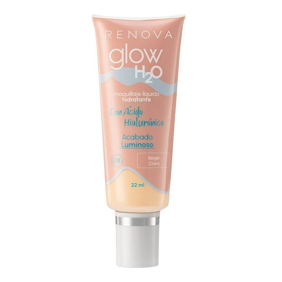 Maquillaje líquido Renova Glow h2o hidratante baige claro 22 ml