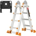 thumbnail image 2 of Ladder  Step Ladder Extension Multi Position &; Storage Folding Ladder   Security Load Telescoping Ladders for Stairs Home Indoor Outdoor Roof, 2 of 3