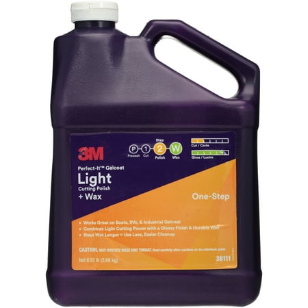 3M Perfect-It™ Step 2 Polish Gelcoat Light One-Step Cutting Polish + Wax 8.55 lb. (Best Wax For Gelcoat)