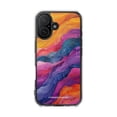 thumbnail image 1 of Vibrant Abstract Waves - Clear Impact iPhone 16 Phone Case,iPhone 16 Pro Max, 1 of 7