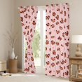 thumbnail image 4 of Feelyou Romantic Love Heart Black Out Curtains, Fashion Leopard Cheetah Print Curtains Pack of 2 (42x63 Each), Teens Kids Girls Women Bedroom Curtains, Living Room Curtains Decor, 4 of 7