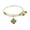 Yellow, variant on Smooth Finish Brass Celtic Square Knot Bangle Bracelet, 7.25