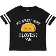 thumbnail image 3 of Inktastic My Great Aunt Loves Me with Taco Illustration Boys or Girls Toddler T-Shirt, 3 of 5