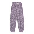 thumbnail image 4 of XIAOCHA Women's Leopard Print Jogger Pants Elastic Ankle Side Pockets Loose Fit Sweatpants, 4 of 4