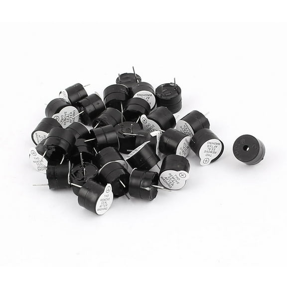 30Pcs DC 12V Electronic Electromagnetic Continuous Sound Buzzer 12x9.5mm