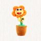 thumbnail image 5 of FELTECHELECTR Juguete de peluche con forma de girasol para tocar el saxofón, con carga USB (estilo 2 naranja), 5 of 7