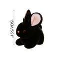 thumbnail image 3 of Loespoir Rabbits Plushs Toys, Cute Little White Rabbits Dolls, Cute and Playful Designs, for Halloween Decorations and Gifts, 5.9", Black, 3 of 4