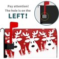 thumbnail image 2 of Merry Christmas Mailbox Cover Red Christmas Deer Snowflake Mailbox Covers Magnetic Standard Size 25.5x21 Inch Winter Xmas Holiday Decorative Post Letter Box Cover for Garden Yard Decor, 2 of 6