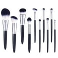 thumbnail image 1 of Black 10pcs Makeup Brush Set Super Soft Pointed Handle Eyeshadow Brushes Makeup Tools, 1 of 6