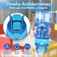 thumbnail image 4 of Viora Set de 2 Termos Infantiles con Popote Antiderrame, 450 ml (15 oz) Termo Escolar para Niños, Libre de BPA, Apta para Lavavajillas, 4 of 8