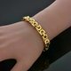 thumbnail image 2 of Punk 8mm Byzantine Chain Link Bracelet Male 21cm Gold Silver Color Stainless Steel Hand Chain Bracelet for Men Jewelry Gift, 2 of 5