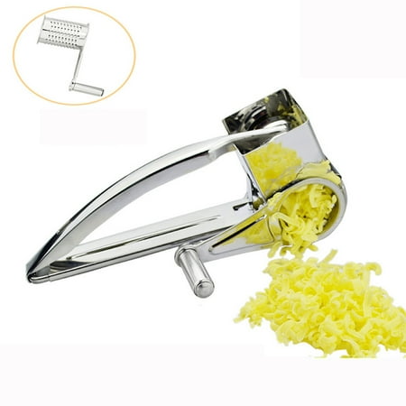 

Moocorvic Cheese Grater Rotory with Container Stainless Steel Hand-Crank Rotary Shredder