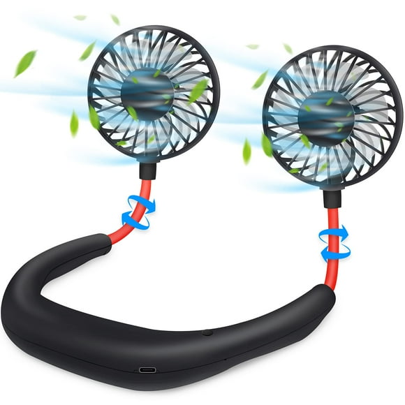 Ventilador de cuello portátil Haomaomao con batería recargable de 2500 mAh