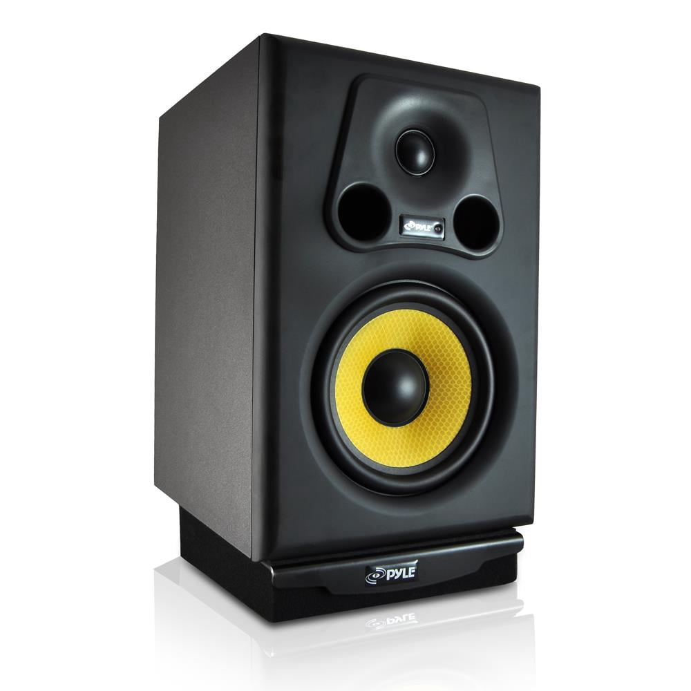 Pyle PSI04 - Acoustic Sound Isolation Dampening Recoil Stabilizer Speaker Riser (for Studio Monitor, Subwoofer, Loudspeakers, Shelf Speakers, etc.) 7.5'' x 9.0'', Sold as Single Unit