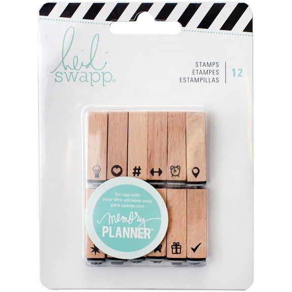 American Crafts Heidi Swapp  Stamps, 12 ea