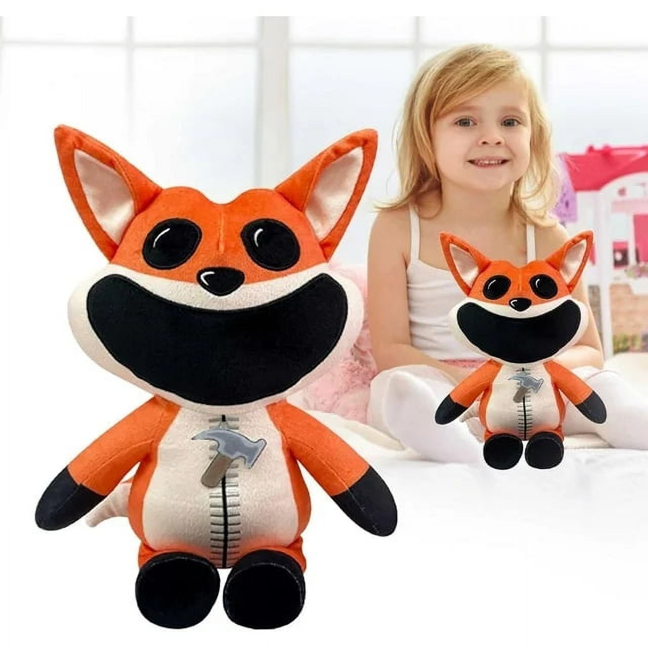 Smiling Critters Horror Smile Animal Plush Toy Big Mouth Fox 30cm