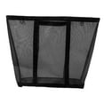 thumbnail image 2 of Cesta de lavandería de malla de nailon, bolsa de lavandería plegable, organizador ligero para artículos de tocador, cesto de lavandería de malla de nailon para toallas, ropa, hogar y Negro, 2 of 8