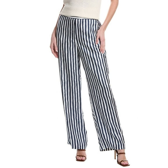 Theory womens Relax Silk Pant, 00, Blue