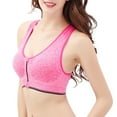 thumbnail image 3 of VerPetridure Womens Sports Bras Clearance Women Zip Front Sports Bras Wireless Post Surgery Bra Active Yoga Sport Yoga Bra, 3 of 7