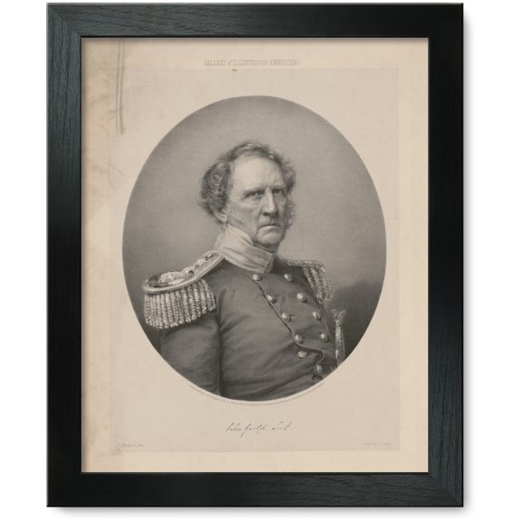 Framed Print: Gallery Of Illustrious Americans. Winfield Scott