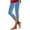 Light Blue#gym pants women, variant on Eryao Velvet Capri Leggings for Women Casual Hollow Out Workout Cropped Yoga Pants Solid Color Fall Winter Knee Length Athletic Capris,Black L