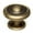 Antique English Matte, variant on Alno A1050 Knobs 1-1/2" Round Ringed Decorative Solid Brass Cabinet Knob / Drawer Knob -